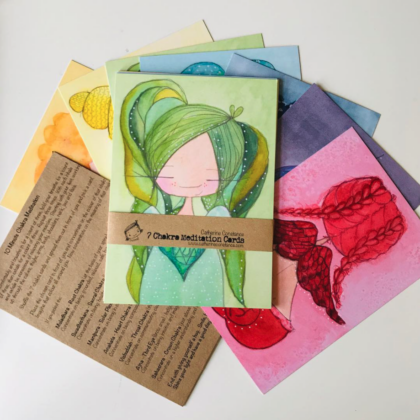 7 Chakra Mediation Cards - designed by Catherine Constance